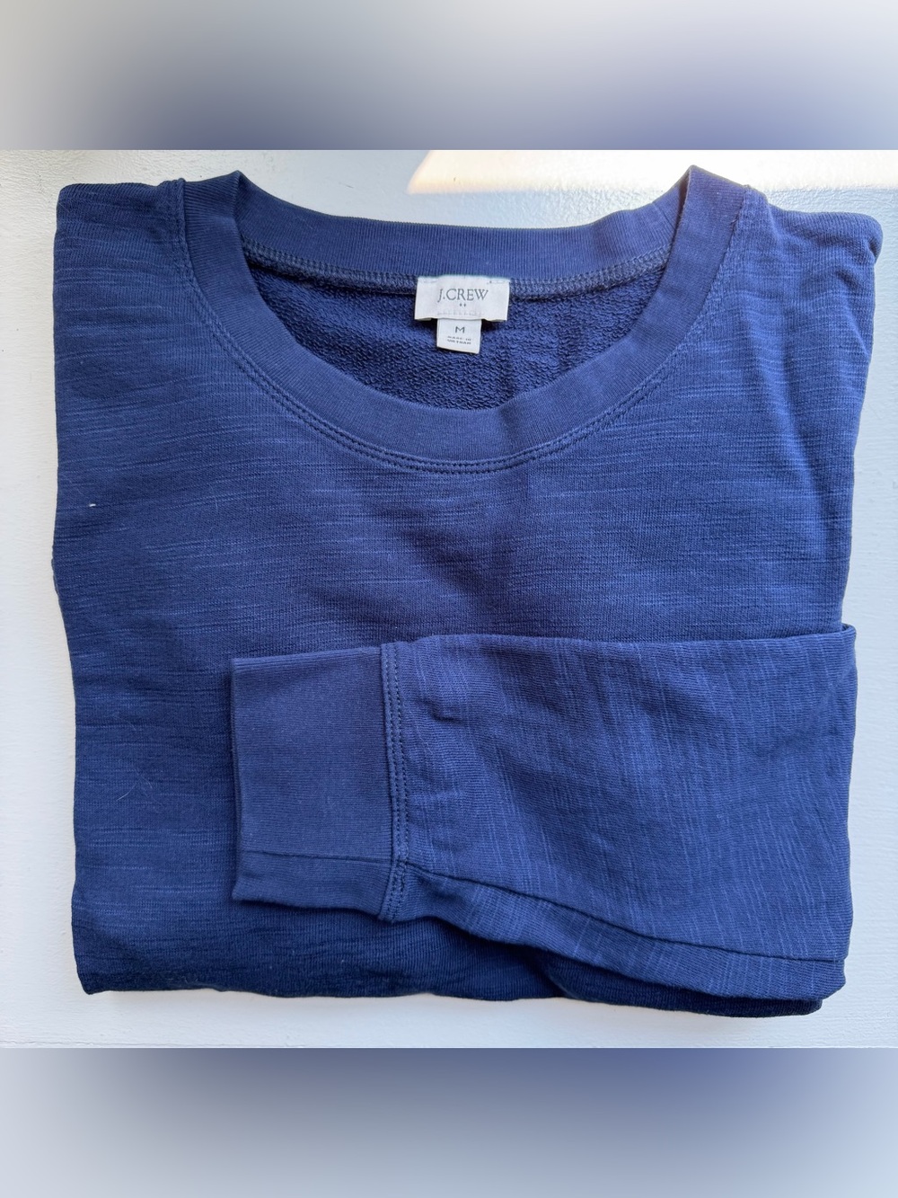J.Crew 100% cotton terry sweatshirt